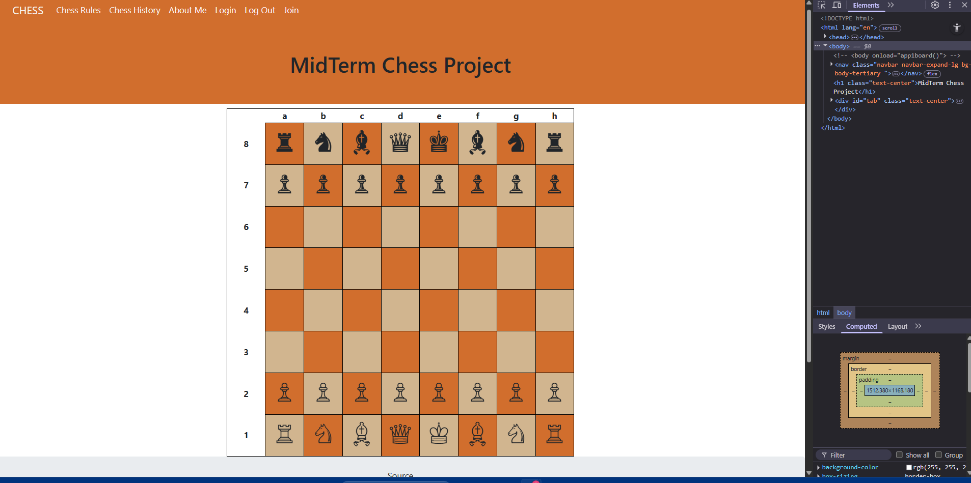 Chess app